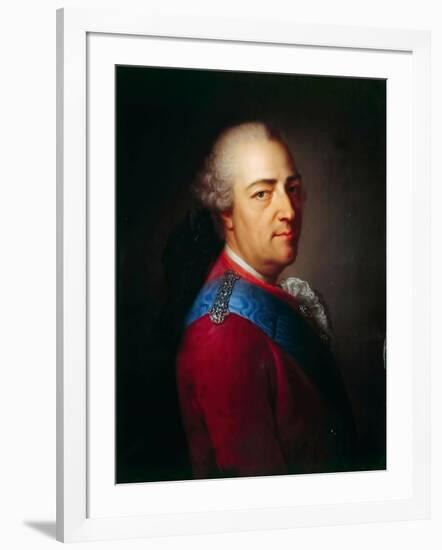 Portrait of the King Louis XV (1710-177)-Armand-Vincent de Montpetit-Framed Giclee Print