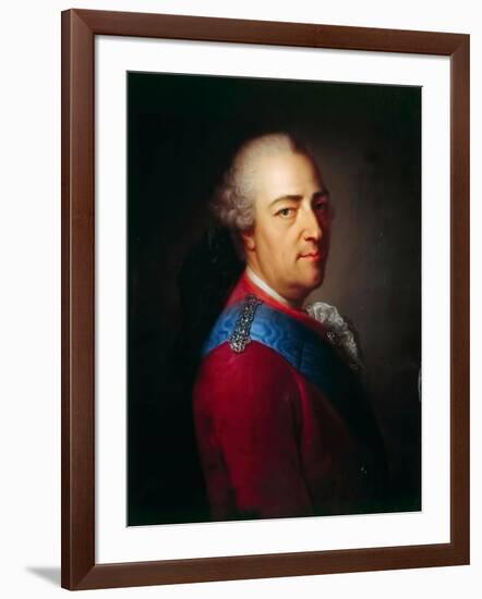 Portrait of the King Louis XV (1710-177)-Armand-Vincent de Montpetit-Framed Giclee Print