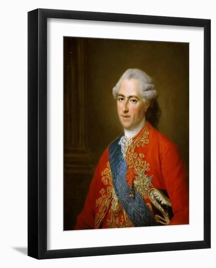 Portrait of the King Louis XV (1710-177)-François-Hubert Drouais-Framed Giclee Print