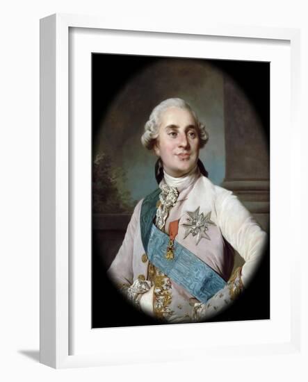 Portrait of the King Louis XVI (1754-179)-Joseph-Siffred Duplessis-Framed Giclee Print