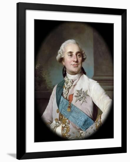 Portrait of the King Louis XVI (1754-179)-Joseph-Siffred Duplessis-Framed Giclee Print