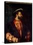 Portrait of the King of France Francois I (1494-1547) Painting by Tiziano Vecellio Dit Le Titian (1-Titian (c 1488-1576)-Stretched Canvas