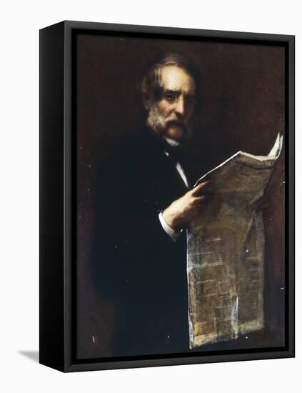 Portrait of the Lawyer Marozzi-Tranquillo Cremona-Framed Stretched Canvas