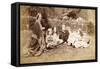 Portrait of the MacDonald Family with Lewis Carroll, 1863-Lewis Carroll-Framed Stretched Canvas