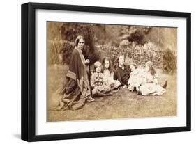 Portrait of the MacDonald Family with Lewis Carroll, 1863-Lewis Carroll-Framed Giclee Print