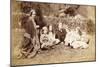 Portrait of the MacDonald Family with Lewis Carroll, 1863-Lewis Carroll-Mounted Giclee Print