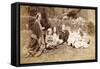 Portrait of the MacDonald Family with Lewis Carroll, 1863-Lewis Carroll-Framed Stretched Canvas