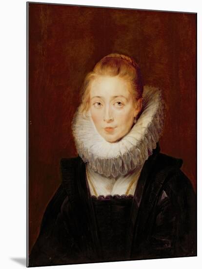 Portrait of the Maid of Honour to the Infanta Isabella-Peter Paul Rubens-Mounted Giclee Print