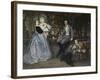 Portrait of the Marquis and Marchioness of Miramon and their Children, 1865-James Jacques Joseph Tissot-Framed Giclee Print