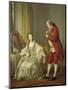 Portrait of the Marquis de Marigny and His Wife, Marie-Francoise Constance Julie Filleul, 1769-Louis-Michel van Loo-Mounted Giclee Print