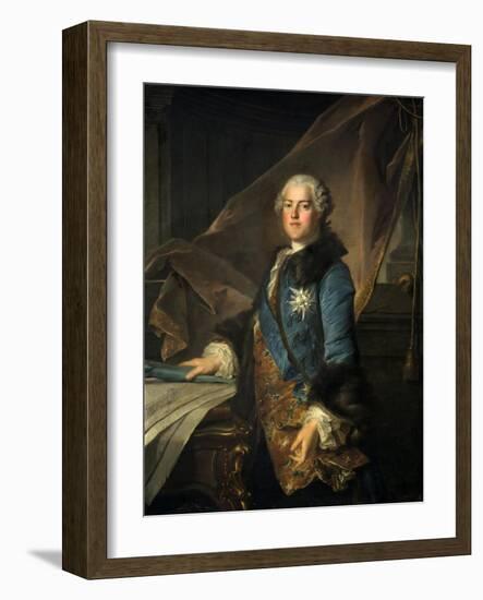 Portrait of the Marquis of Marigny, 1755-Louis Tocque-Framed Giclee Print