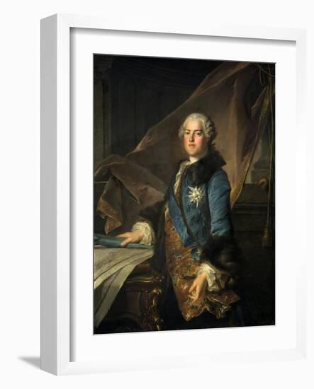 Portrait of the Marquis of Marigny, 1755-Louis Tocque-Framed Giclee Print