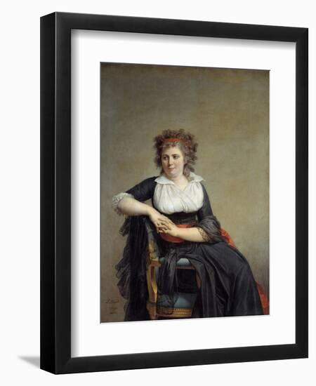 Portrait of the Marquise D'orvilliers by Jacques Louis David-null-Framed Giclee Print