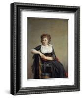 Portrait of the Marquise D'orvilliers by Jacques Louis David-null-Framed Giclee Print