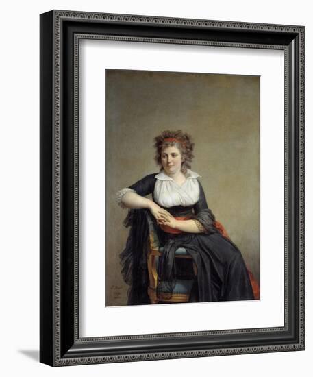 Portrait of the Marquise D'orvilliers by Jacques Louis David-null-Framed Giclee Print