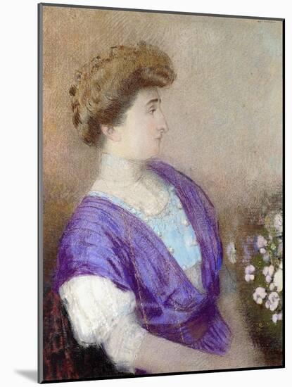 Portrait of the Marquise De Gonet, 1907-Odilon Redon-Mounted Giclee Print