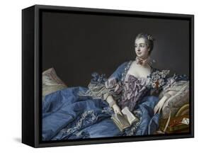 Portrait of the Marquise De Pompadour (1721-176), Ca 1758-François Boucher-Framed Stretched Canvas