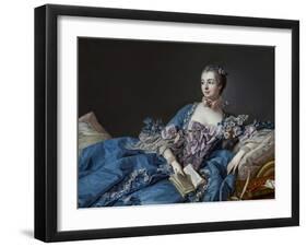 Portrait of the Marquise De Pompadour (1721-1764)-Francois Boucher-Framed Giclee Print