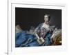 Portrait of the Marquise De Pompadour (1721-1764)-Francois Boucher-Framed Giclee Print