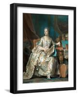 Portrait of the Marquise De Pompadour (1721-176)-Maurice Quentin de La Tour-Framed Giclee Print