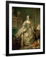 Portrait of the Marquise De Pompadour (1721-176)-François Boucher-Framed Giclee Print