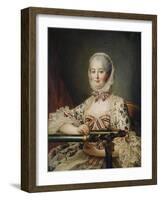 Portrait of the Marquise De Pompadour (1721-176)-François-Hubert Drouais-Framed Giclee Print