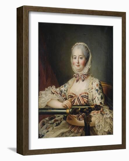 Portrait of the Marquise De Pompadour (1721-176)-François-Hubert Drouais-Framed Giclee Print