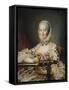 Portrait of the Marquise De Pompadour (1721-176)-François-Hubert Drouais-Framed Stretched Canvas