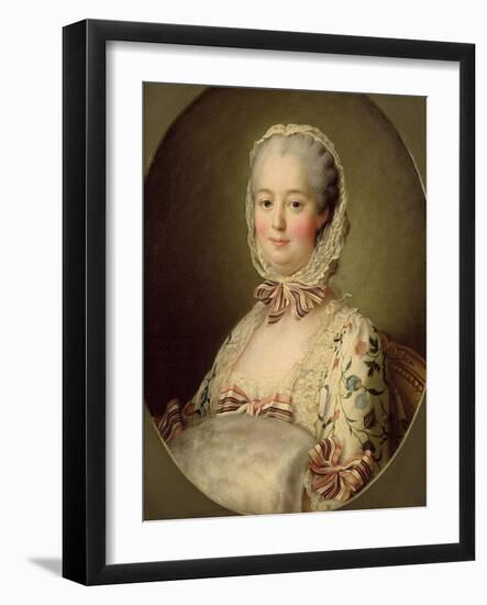 Portrait of the Marquise de Pompadour (1721-64) 1763-Francois-Hubert Drouais-Framed Giclee Print