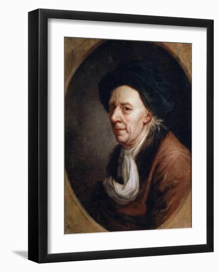 Portrait of the Mathematican Leonhard Euler, (1707-178), German Painting of 18th Century-Joseph Friedrich August Darbes-Framed Giclee Print