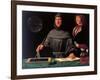 Portrait of the Mathematician Fra Luca Pacioli and His Student-Jacopo De Barbari-Framed Giclee Print