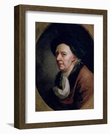 Portrait of the Mathematician Leonard Euler (1707-83)-Joseph Friedrich August Darbes-Framed Premium Giclee Print