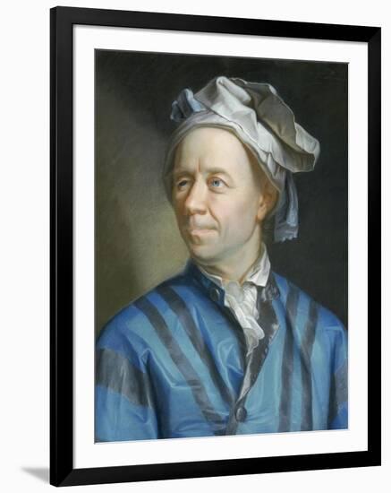 Portrait of the Mathematician Leonhard Euler-Emanuel Handmann-Framed Giclee Print