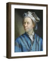 Portrait of the Mathematician Leonhard Euler-Emanuel Handmann-Framed Giclee Print