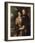 Portrait of the Mercantile Couple Knobloch, Frankfurt, 1851-Eduard Ihlee-Framed Giclee Print