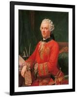 Portrait of the Minister Guillaume Du Tillot-Pietro Melchiorre Ferrari-Framed Giclee Print