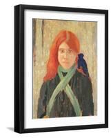 Portrait of the Mumper's Daughter, C.1914-Augustus Edwin John-Framed Giclee Print