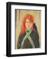 Portrait of the Mumper's Daughter, C.1914-Augustus Edwin John-Framed Giclee Print