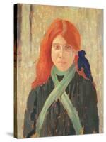 Portrait of the Mumper's Daughter, C.1914-Augustus Edwin John-Stretched Canvas