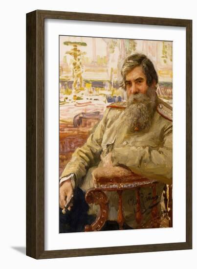 Portrait of the Neurophysiologist and Psychiatrist Vladimir Bekhterev (1857-192), 1913-Ilya Yefimovich Repin-Framed Giclee Print