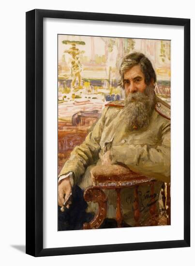 Portrait of the Neurophysiologist and Psychiatrist Vladimir Bekhterev (1857-192), 1913-Ilya Yefimovich Repin-Framed Giclee Print