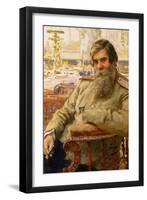 Portrait of the Neurophysiologist and Psychiatrist Vladimir Bekhterev (1857-192), 1913-Ilya Yefimovich Repin-Framed Giclee Print