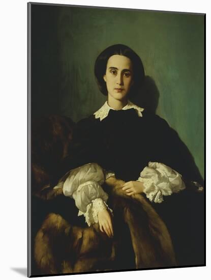 Portrait of the Noblewoman Morrocchi-Antonio Puccinelli-Mounted Giclee Print