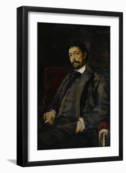 Portrait of the Opera Singer Angelo Masini (1844-192)-Konstantin Alexeyevich Korovin-Framed Giclee Print