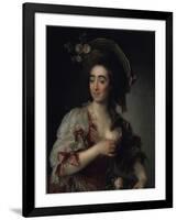 Portrait of the Opera Singer Anna Davia Bernucci, 1782-Dmitri Grigorievich Levitsky-Framed Giclee Print