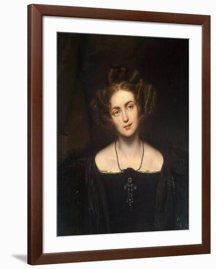 Portrait of the Opera Singer Henriette Sontag, (1806-185), 1831-Paul Hippolyte Delaroche-Framed Giclee Print