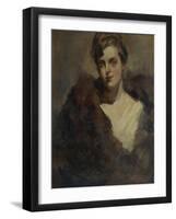 Portrait of the Opera Singer Vera Dorofeyeva-Konstantin Alexeyevich Korovin-Framed Giclee Print