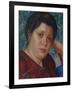 Portrait of the Opera Singer Vera Petrova-Zvantseva-Kuzma Sergeyevich Petrov-Vodkin-Framed Giclee Print