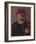 Portrait of the Ottoman Sultan, Abdel Aziz (1861-76)-Turkish School-Framed Giclee Print