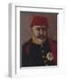 Portrait of the Ottoman Sultan, Abdel Aziz (1861-76)-Turkish School-Framed Giclee Print